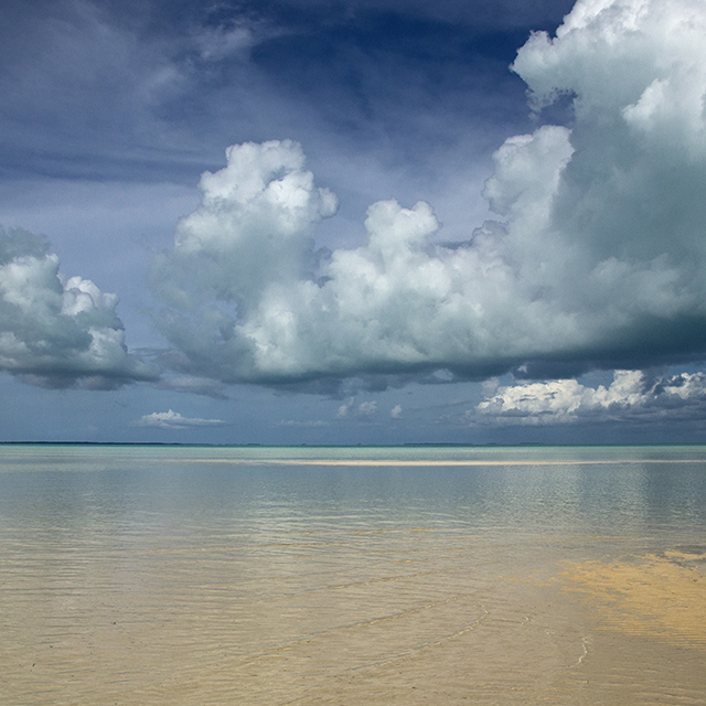 Summer clouds over Marco's beautiful beach