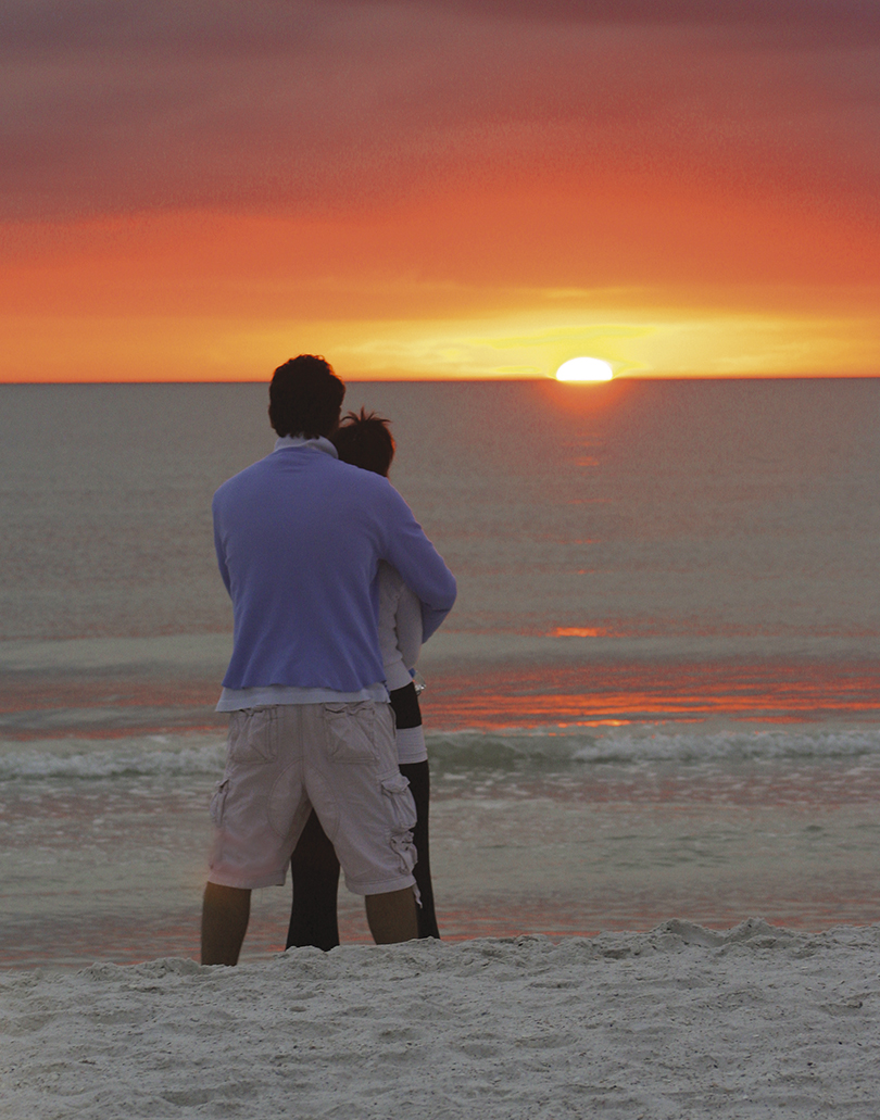 Watching a Marco Island sunset is pretty romantic!